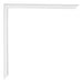 Annecy Kunststoff Bilderrahmen 25x25cm Weiss Hochglanz Detail Ecke | Yourdecoration.at