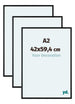 Aurora Aluminium Bilderrahmen 42x59-4cm A2 3 Stuck Schwarz Matt Vorne Messe | Yourdecoration.at