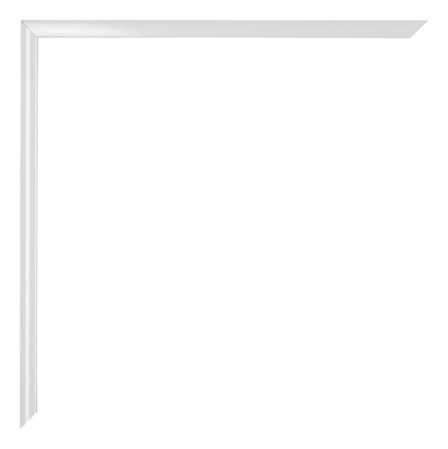 Aurora Aluminium Bilderrahmen 50x70cm Weiss Hochglanz Detail Ecke | Yourdecoration.at