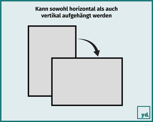 Bilderrahmen 25x75cm Gold Kunststoff Evry