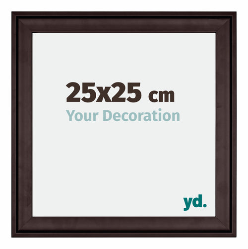 Birmingham Holz Bilderrahmen 25x25cm Braun Vorne Messe | Yourdecoration.at