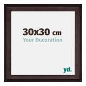 Birmingham Holz Bilderrahmen 30x30cm Braun Vorne Messe | Yourdecoration.at