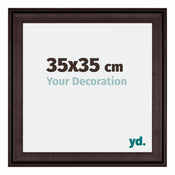 Birmingham Holz Bilderrahmen 35x35cm Braun Vorne Messe | Yourdecoration.at