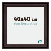 Birmingham Holz Bilderrahmen 40x40cm Braun Vorne Messe | Yourdecoration.at