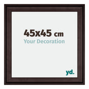 Birmingham Holz Bilderrahmen 45x45cm Braun Vorne Messe | Yourdecoration.at