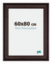 Birmingham Holz Bilderrahmen 60x80cm Braun Vorne Messe | Yourdecoration.at