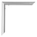 Bordeaux Kunststoff Bilderrahmen 32x45cm Silber Detail Ecke | Yourdecoration.at