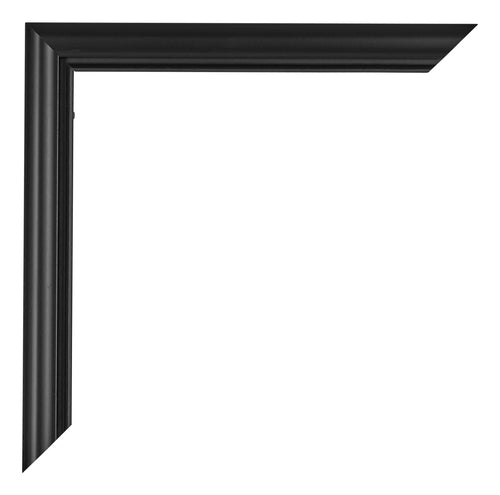 Bordeaux Kunststoff Bilderrahmen 33x48cm Schwarz Matt Detail Ecke | Yourdecoration.at