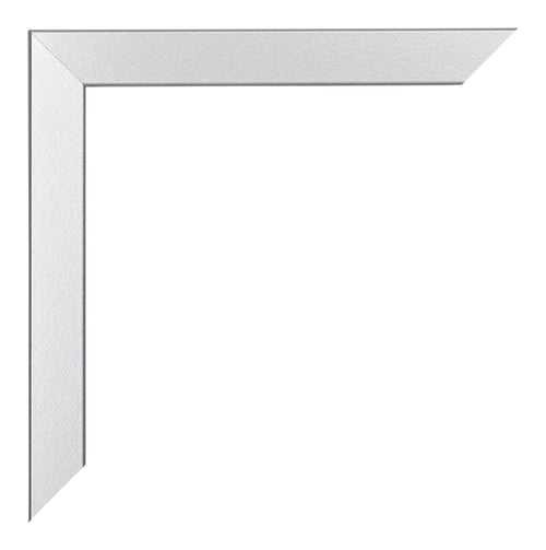 Catania MDF Bilderrahmen 20x20cm Silber Detail Ecke | Yourdecoration.at