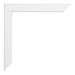 Catania MDF Bilderrahmen 20x20cm Weiss Detail Ecke | Yourdecoration.at