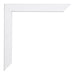 Catania MDF Bilderrahmen 20x25cm Weiss Detail Ecke | Yourdecoration.at