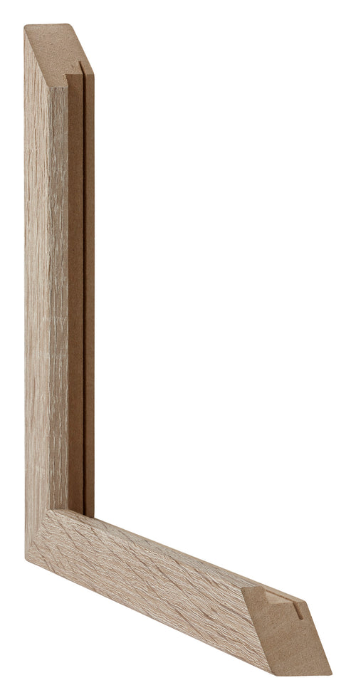 Catania MDF Bilderrahmen 20x28cm Eiche Detail Querschnitte | Yourdecoration.at