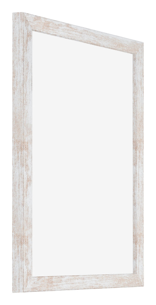 Catania MDF Bilderrahmen 24x32cm White Wash Vorne Schrag | Yourdecoration.at