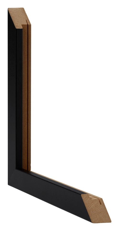 Catania MDF Bilderrahmen 25x75cm Schwarz Detail Querschnitte | Yourdecoration.at