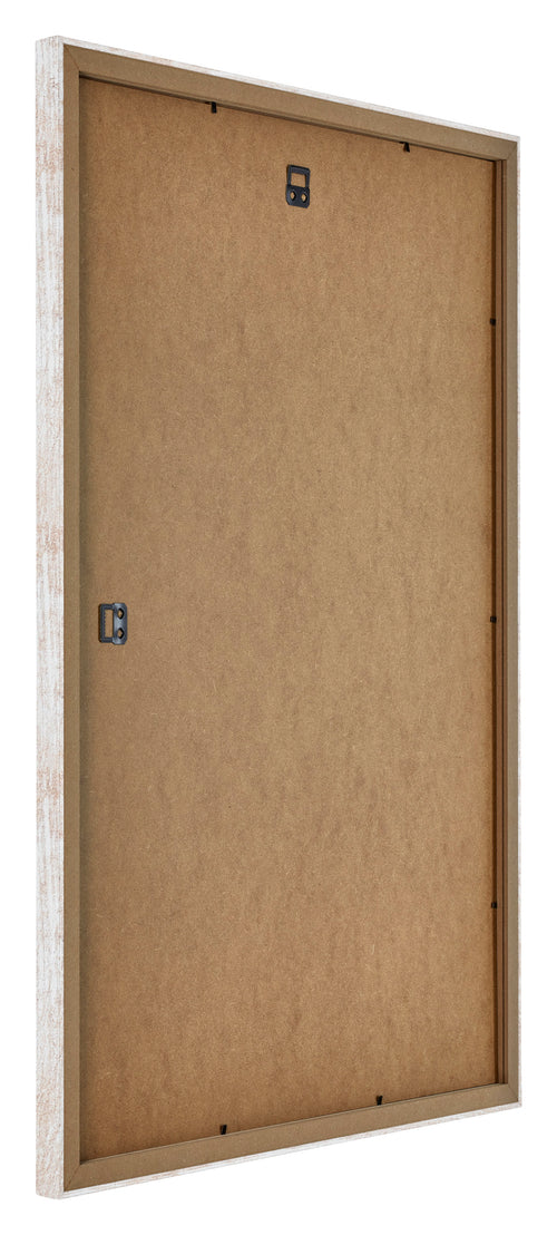 Catania MDF Bilderrahmen 29 7x42cm A3 White Wash Ruckseite Schrag | Yourdecoration.at