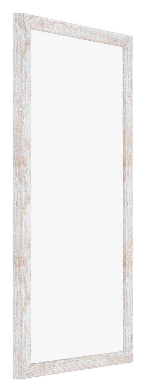 Catania MDF Bilderrahmen 30x60cm White Wash Vorne Schrag | Yourdecoration.at