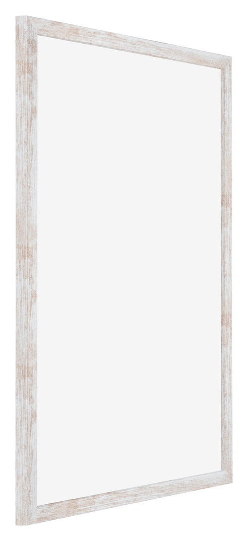 Catania MDF Bilderrahmen 35x50cm White Wash Vorne Schrag | Yourdecoration.at