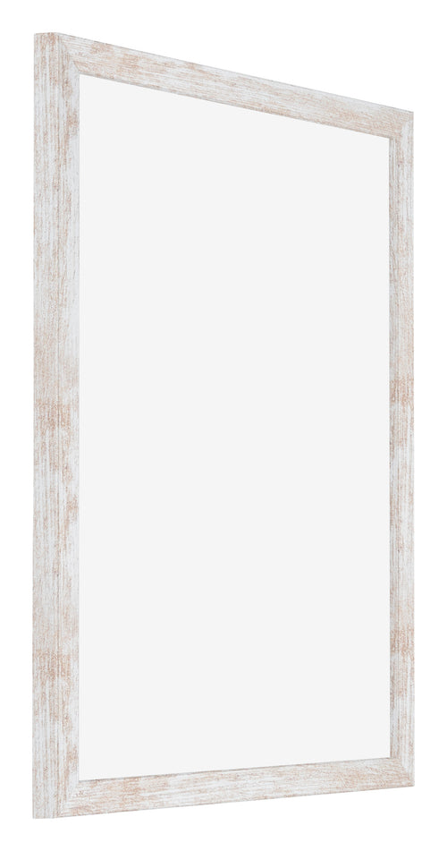 Catania MDF Bilderrahmen 36x49cm White Wash Vorne Schrag | Yourdecoration.at