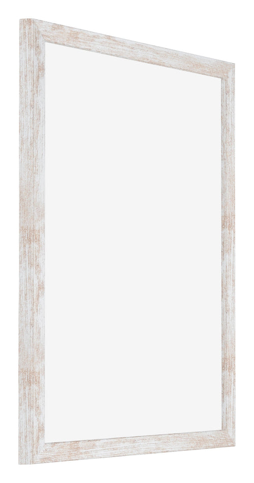 Catania MDF Bilderrahmen 40x55cm White Wash Vorne Schrag | Yourdecoration.at