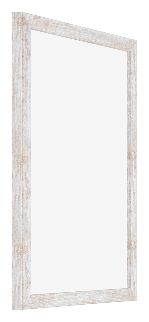 Catania MDF Bilderrahmen 40x60cm White Wash Vorne Schrag | Yourdecoration.at