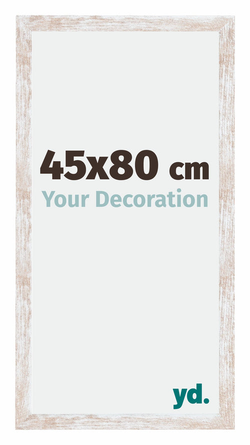 Catania MDF Bilderrahmen 45x80cm White Wash Messe | Yourdecoration.at