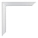 Catania MDF Bilderrahmen 60x80cm Silber Detail Ecke | Yourdecoration.at