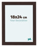 Como MDF Bilderrahmen 18x24cm Eiche Dunkel Vorne Messe | Yourdecoration.at