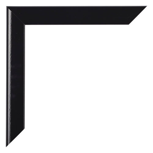 Como MDF Bilderrahmen 18x24cm Schwarz Hochglanz Ecke | Yourdecoration.at