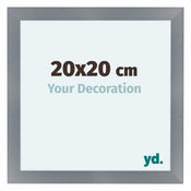 Como MDF Bilderrahmen 20x20cm Aluminium Geburstet Vorne Messe | Yourdecoration.at