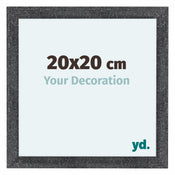 Como MDF Bilderrahmen 20x20cm Grau Gewischt Vorne Messe | Yourdecoration.at