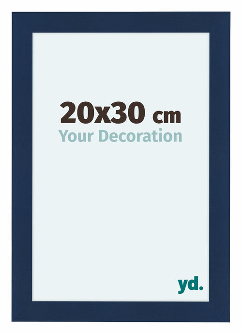 Como MDF Bilderrahmen 20x30cm Dunkelblau Gewischt Vorne Messe | Yourdecoration.at