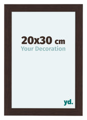 Como MDF Bilderrahmen 20x30cm Eiche Dunkel Vorne Messe | Yourdecoration.at