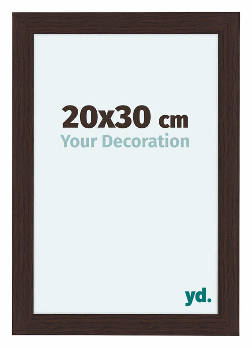 Como MDF Bilderrahmen 20x30cm Eiche Dunkel Vorne Messe | Yourdecoration.at