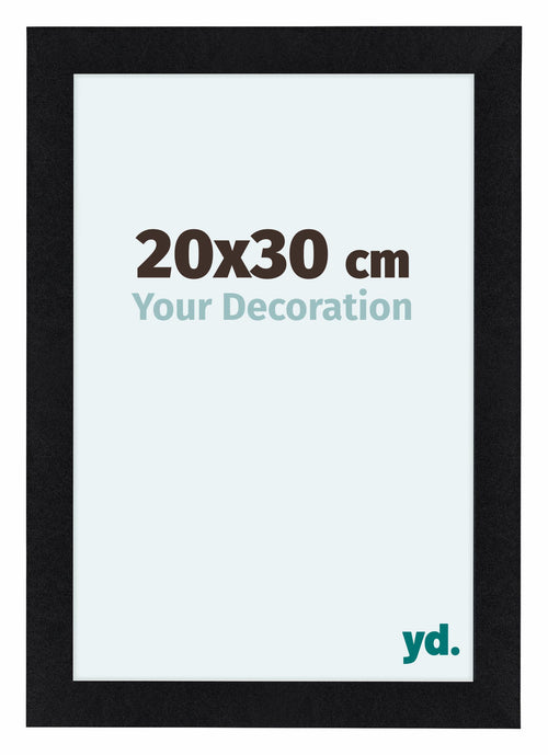 Como MDF Bilderrahmen 20x30cm Schwarz Matt Vorne Messe | Yourdecoration.at