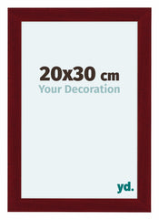 Como MDF Bilderrahmen 20x30cm Weinrot Gewischt Vorne Messe | Yourdecoration.at