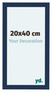 Como MDF Bilderrahmen 20x40cm Dunkelblau Gewischt Vorne Messe | Yourdecoration.at