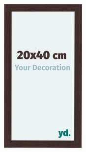 Como MDF Bilderrahmen 20x40cm Eiche Dunkel Vorne Messe | Yourdecoration.at