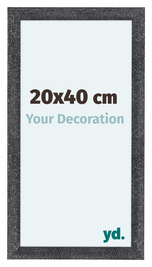 Como MDF Bilderrahmen 20x40cm Grau Gewischt Vorne Messe | Yourdecoration.at