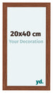 Como MDF Bilderrahmen 20x40cm Nussbaum Vorne Messe | Yourdecoration.at