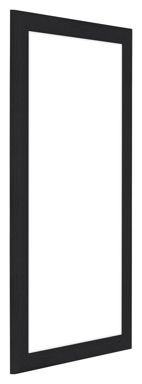 Como MDF Bilderrahmen 20x40cm Schwarz Gemasert Vorne Schrag | Yourdecoration.at