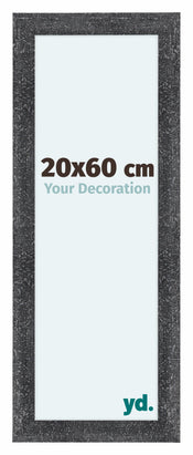 Como MDF Bilderrahmen 20x60cm Grau Gewischt Vorne Messe | Yourdecoration.at