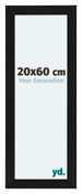 Como MDF Bilderrahmen 20x60cm Schwarz Matt Vorne Messe | Yourdecoration.at