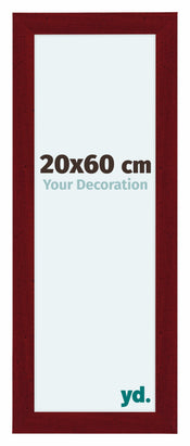 Como MDF Bilderrahmen 20x60cm Weinrot Gewischt Vorne Messe | Yourdecoration.at