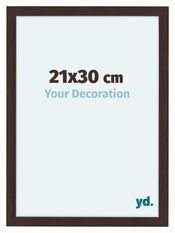 Como MDF Bilderrahmen 21x30cm Eiche Dunkel Vorne Messe | Yourdecoration.at