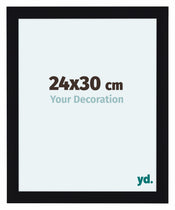 Como MDF Bilderrahmen 24x30cm Schwarz Hochglanz Vorne Messe | Yourdecoration.at