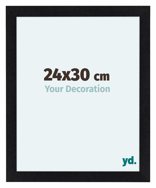 Como MDF Bilderrahmen 24x30cm Schwarz Matt Vorne Messe | Yourdecoration.at