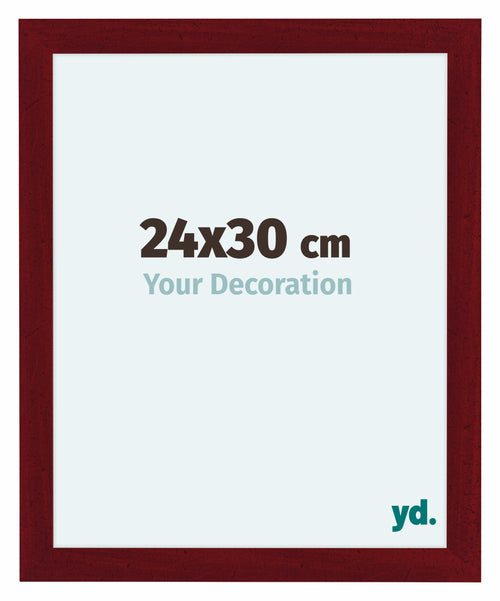 Como MDF Bilderrahmen 24x30cm Weinrot Gewischt Vorne Messe | Yourdecoration.at