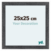 Como MDF Bilderrahmen 25x25cm Grau Gewischt Vorne Messe | Yourdecoration.at