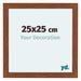 Como MDF Bilderrahmen 25x25cm Nussbaum Vorne Messe | Yourdecoration.at