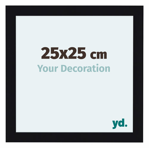 Como MDF Bilderrahmen 25x25cm Schwarz Hochglanz Vorne Messe | Yourdecoration.at